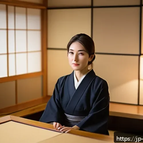 장애인상담사 채용 인터뷰 질문 - A compassionate Japanese counselor attentively listening to a client in a cozy, softly lit consultat...